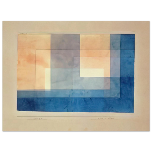 House On The Water by Paul Klee (1930) – art poster