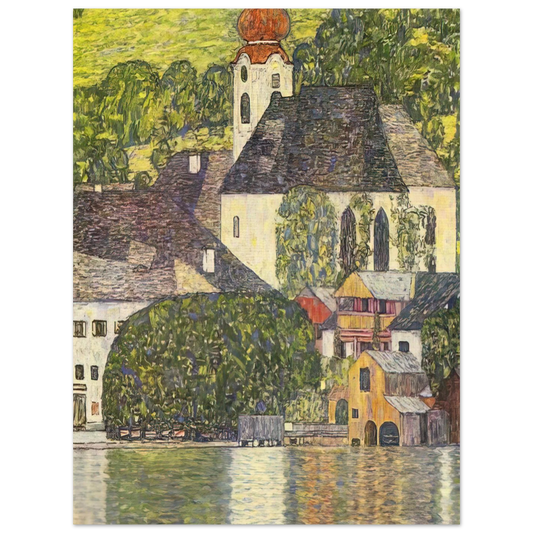 Church In Unterach On The Attersee by Gustav Klimt – art poster