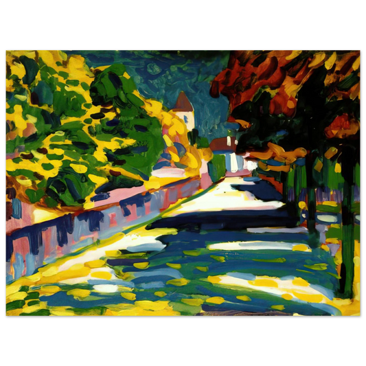Autumn In Bavaria by Wassily Kandinsky (1908) – art poster