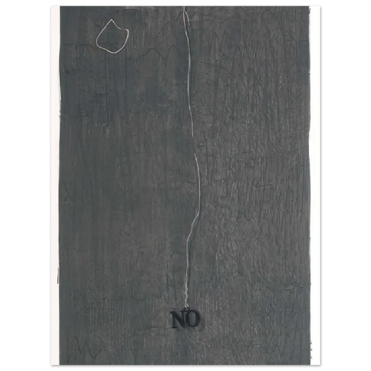 No by Jasper Johns (1969) – art poster