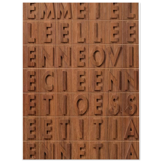 Emme I Elle by Alighiero Boetti (1970) – art poster