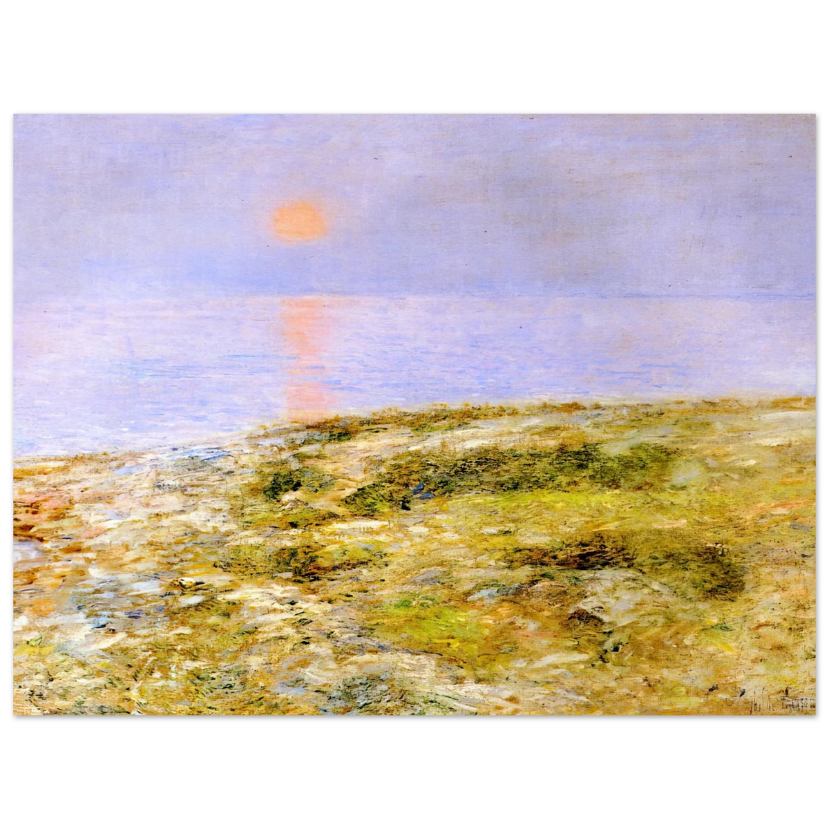 Sunset, Isle Of Shoals by Childe Hassam – art poster, view 2