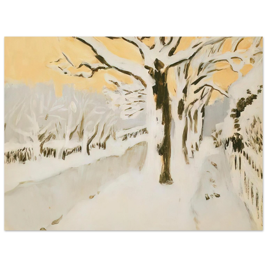 Late Afternoon Snow by Fairfield Porter (1972) – art poster