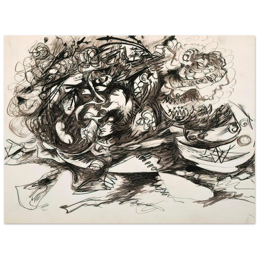 Untitled O Connor Thaw 771 by Jackson Pollock – art poster