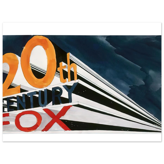 20th Century Fox by Edward Ruscha (1962) – art poster