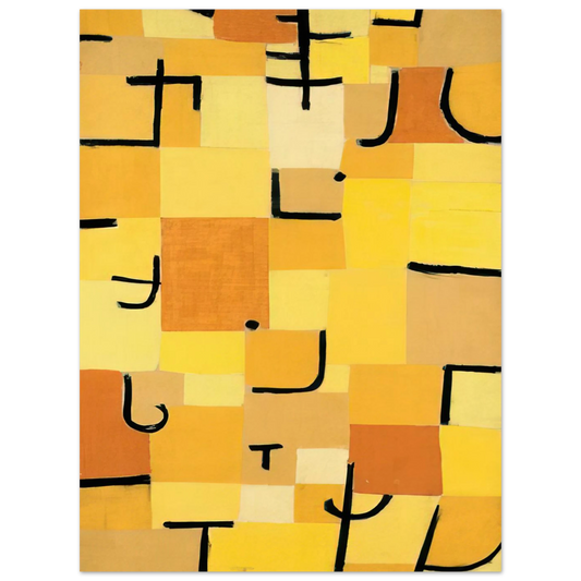 Characters In Yellow by Paul Klee (1937) – art poster, view 2