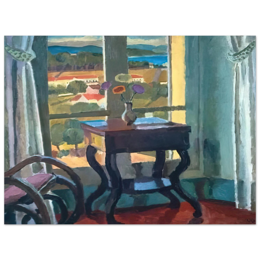 Interior With A Table by Vanessa Bell (1921) – art poster