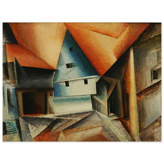 Oberweimar by Lyonel Feininger (1921) – art poster