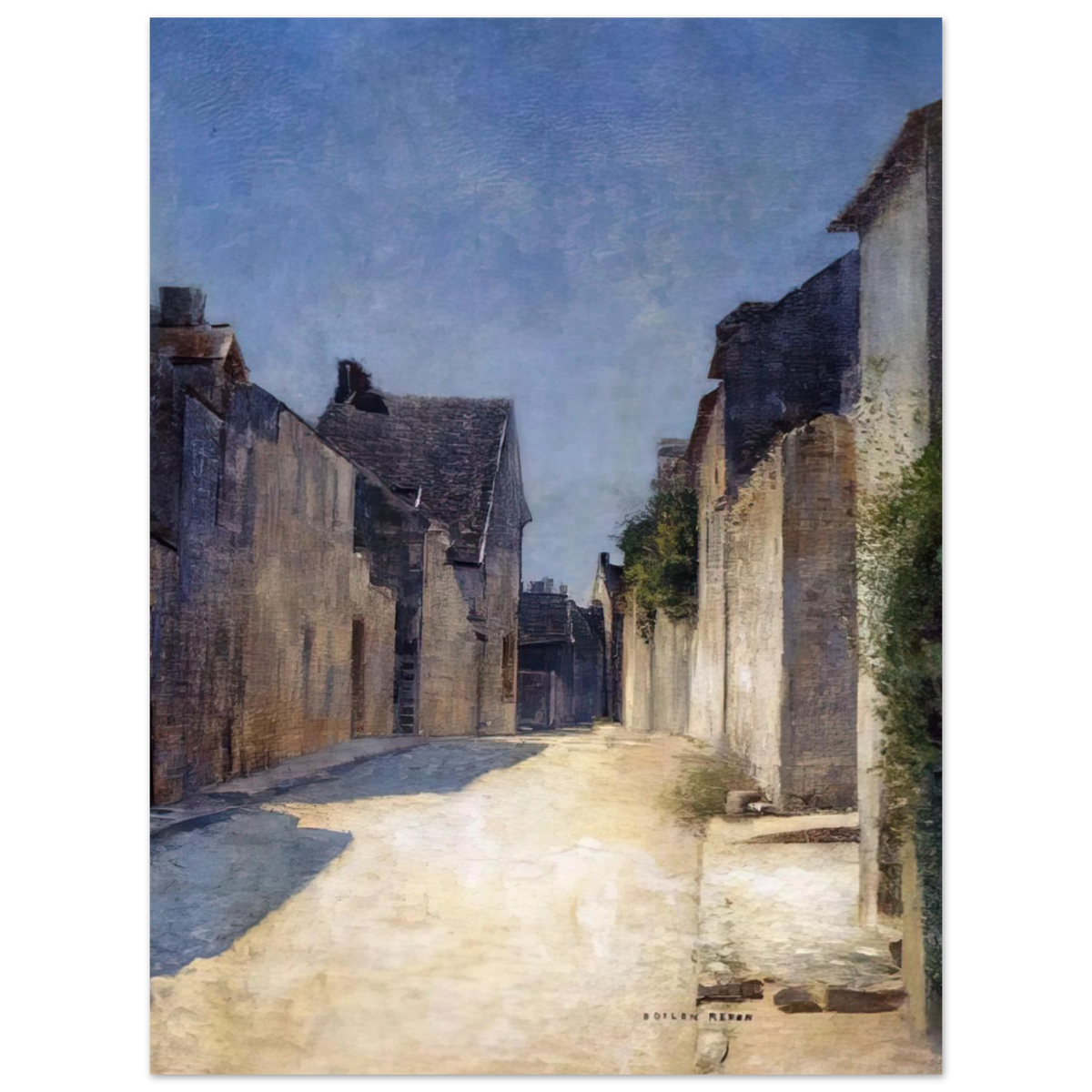 Street In Samois by Odilon Redon (1888) – art poster