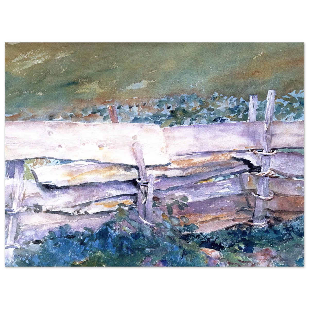 The Fence by John Singer Sargent – art poster, view 2