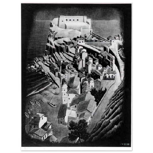 Scilla Calabria January by M.C. Escher (1931) – art poster