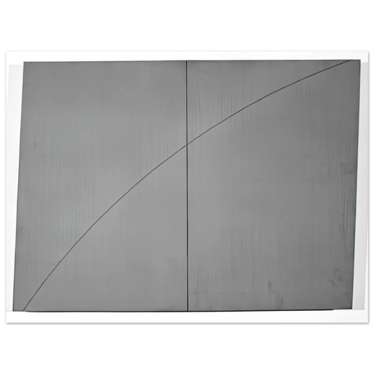 A Curved Line Within Two Distorted Rectangles by Robert Mangold (1978) – art poster
