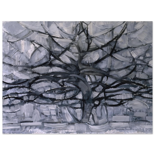 The Gray Tree by Piet Mondrian – art poster