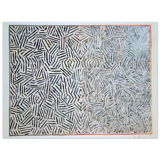 Corpse And Mirror by Jasper Johns (1969) – art poster
