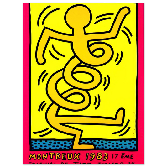 Montreux by Keith Haring (1983) – art poster, view 2