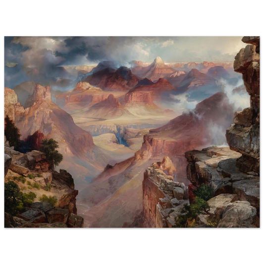 Grand Canyon Of Arizona At Sunset by Thomas Moran – art poster
