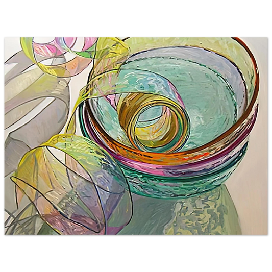 Orange Pink Green by Janet Fish (2003) – art poster, view 2