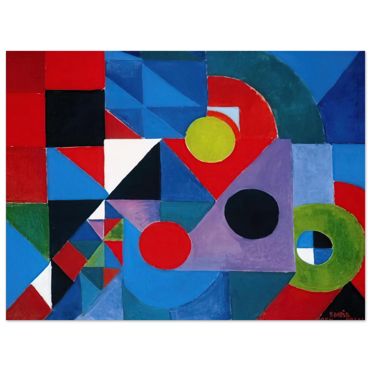 Rhythm Colour by Sonia Delaunay – art poster, view 2