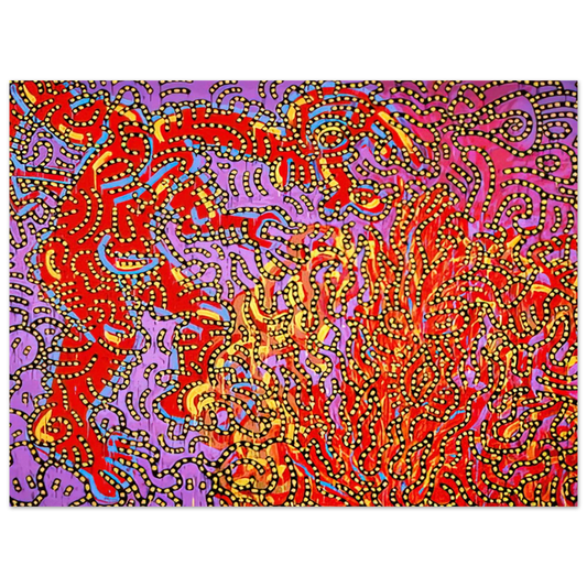 Moses And The Burning Bush by Keith Haring (1985) – art poster, view 2