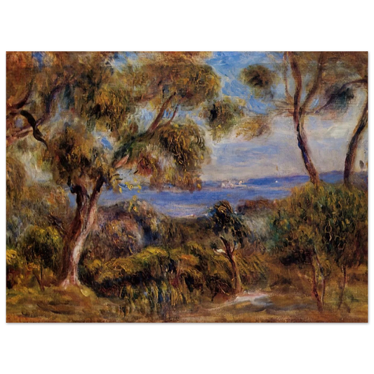 The Sea At Cagnes by Pierre-Auguste Renoir – art poster