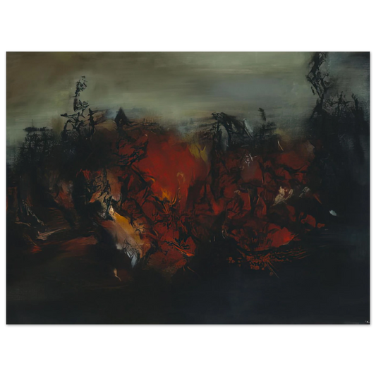 27 02 by Zao Wou-Ki (1998) – art poster
