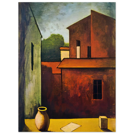 The Red House by Carlo Carra (1927) – art poster