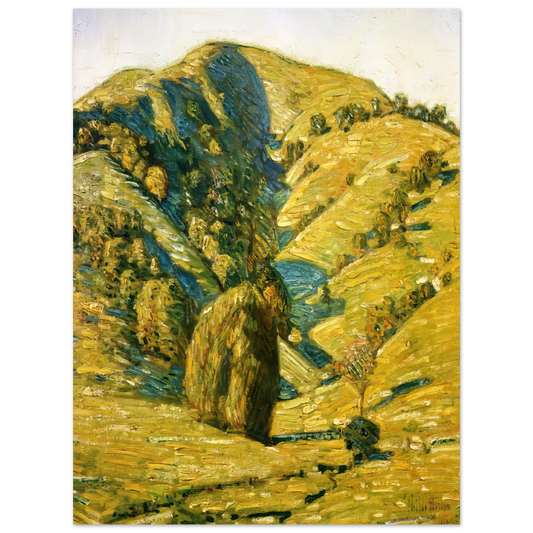 Hill Of The Sun, San Anselmo, California by Childe Hassam – art poster