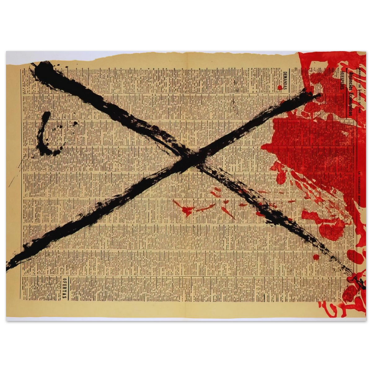 Journal by Antoni Tapies (1968) – art poster