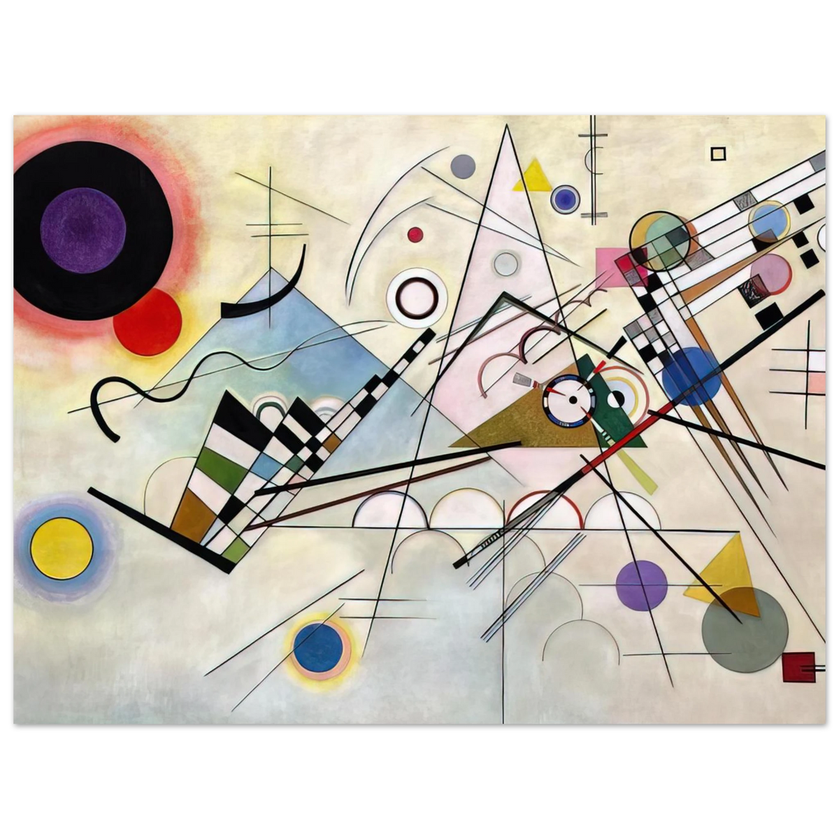 Composition 8 by Wassily Kandinsky (1923) – art poster, view 2