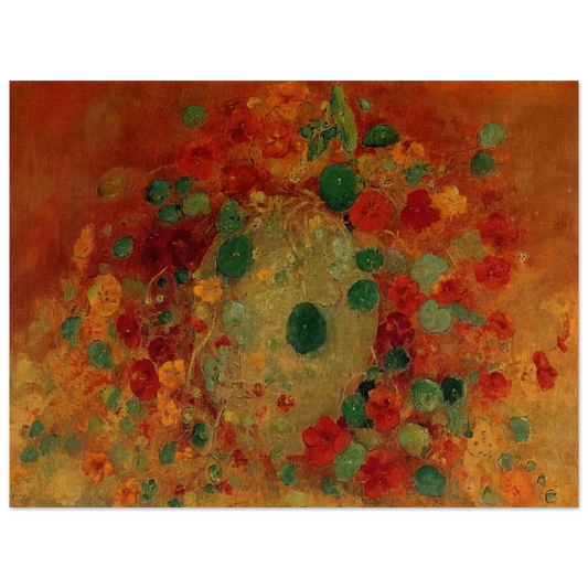Nasturtiums by Odilon Redon – art poster, view 2