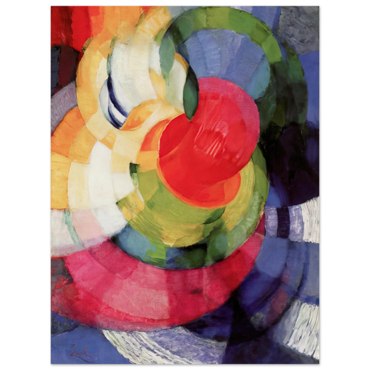 Disks Of Newton, Study For Fugue In Two Colors by Frantisek Kupka – art poster
