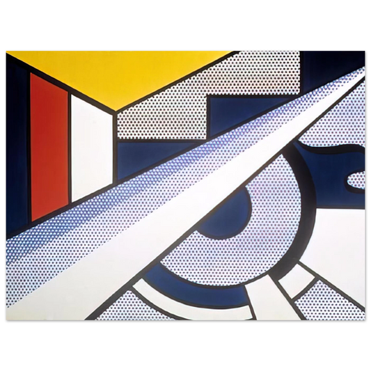 Modern Painting With Wedge by Roy Lichtenstein (1967) – art poster, view 2
