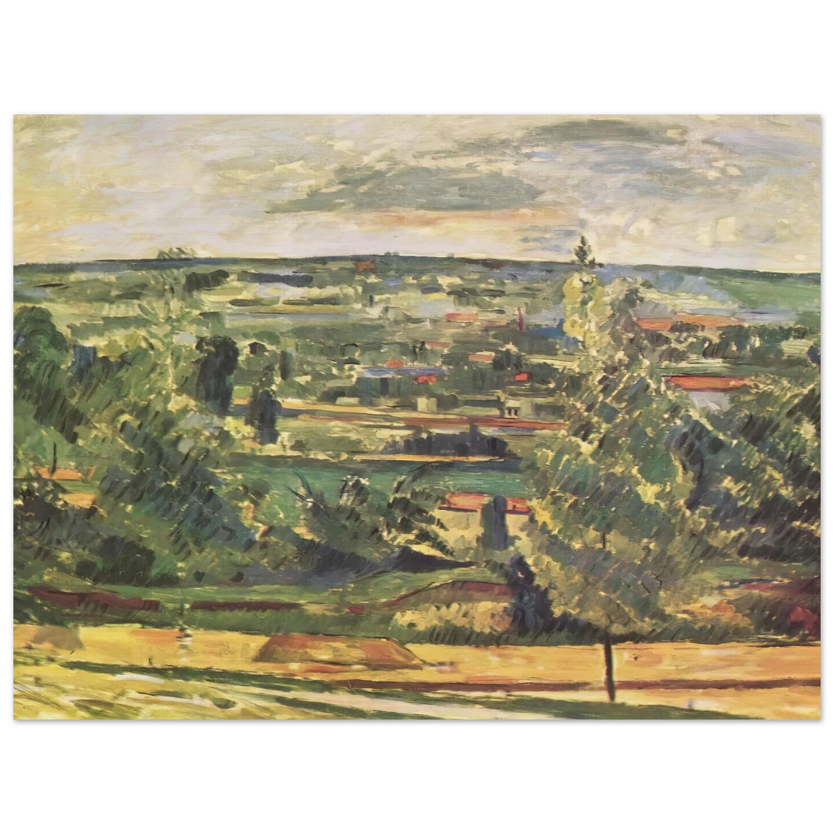 Landscape Of The Jas De Bouffan by Paul Cézanne – art poster