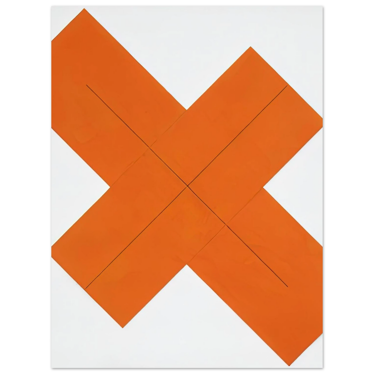 X Within X Orange by Robert Mangold (1981) – art poster, view 2