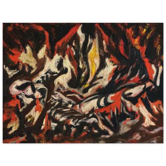 The Flame by Jackson Pollock (1938) – art poster