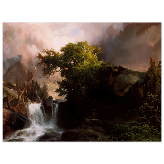 A Mountain Stream by Thomas Moran – art poster, view 2