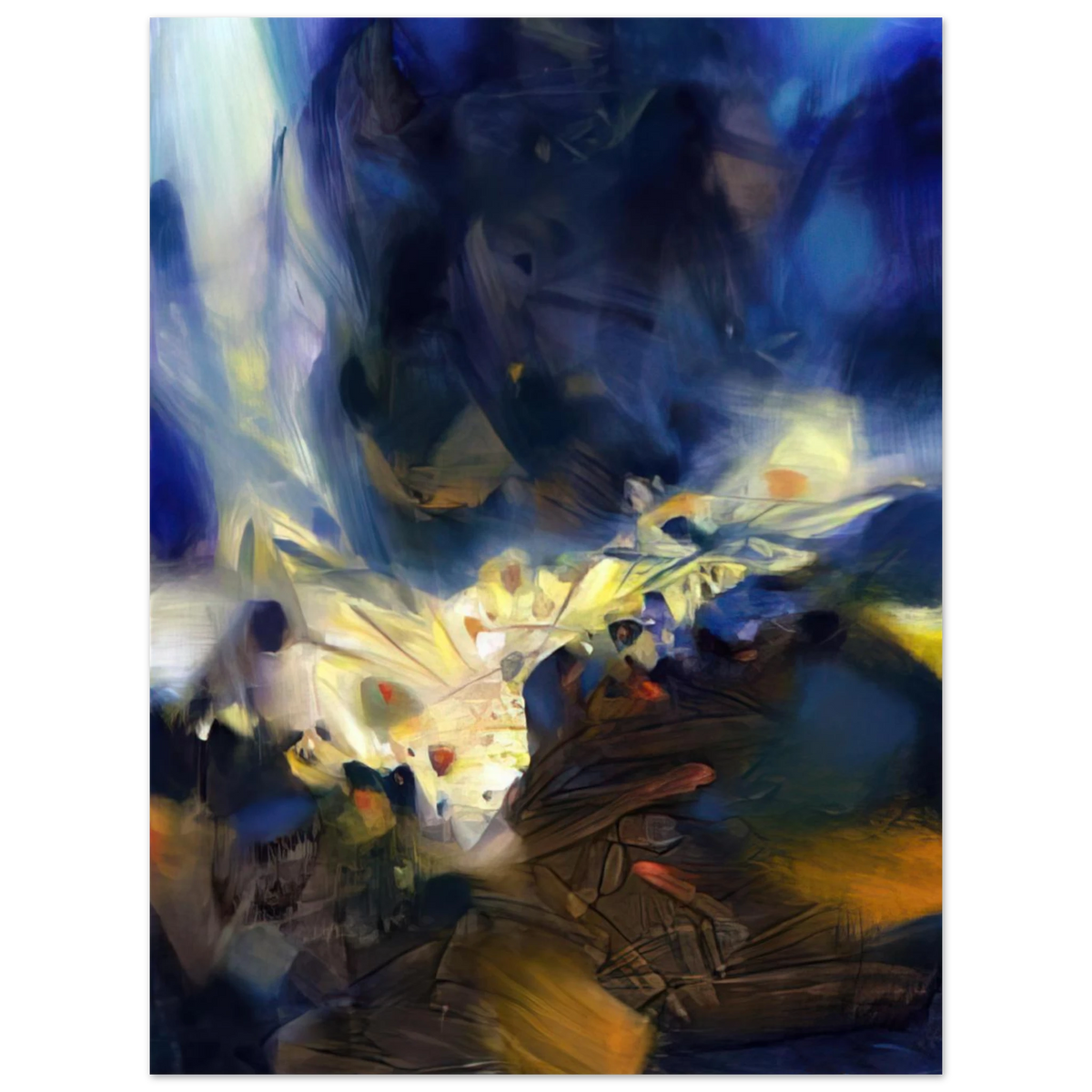 Le Souffle Qui Libere La Matiere by Chu Teh-Chun (2006) – art poster, view 2