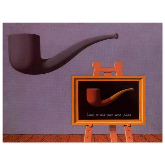 The Two Mysteries by René Magritte (1966) – art poster