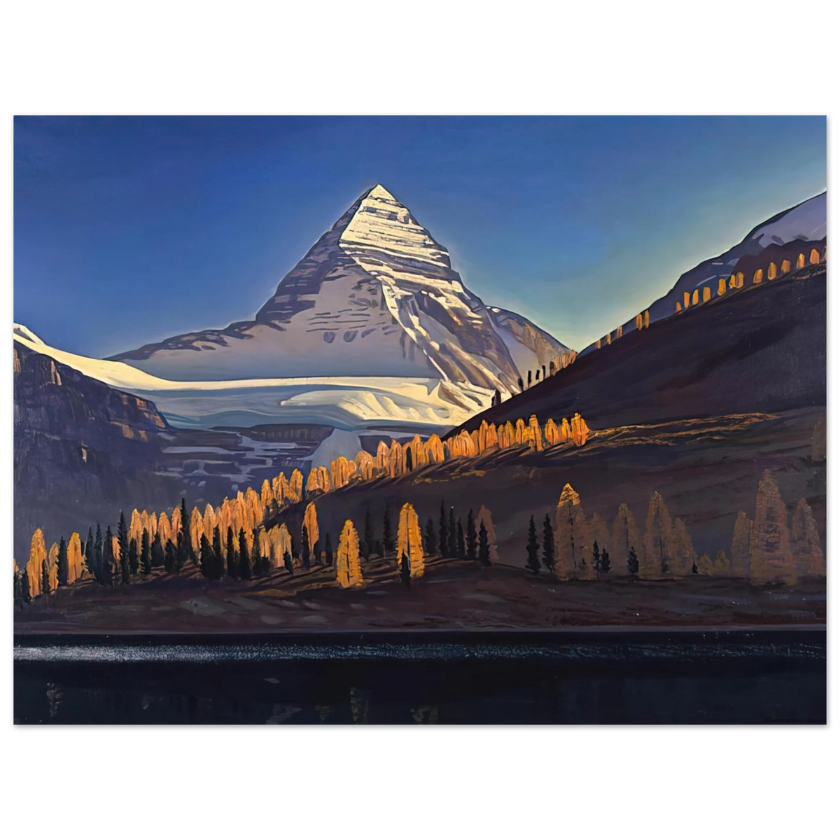 Mount Assiniboine, Canadian Rockies by Rockwell Kent – art poster
