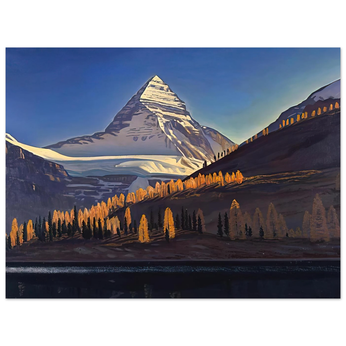 Mount Assiniboine, Canadian Rockies by Rockwell Kent – art poster, view 2