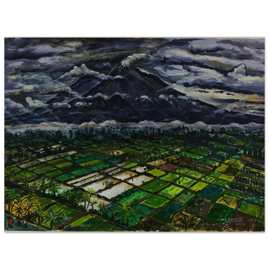 Mt Semeru Jadka Kura Java by Ivan Albright (1969) – art poster