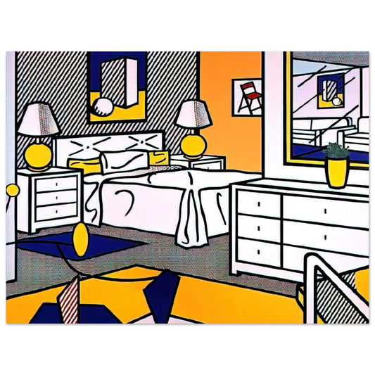 Interior With Mobile by Roy Lichtenstein (1992) – art poster