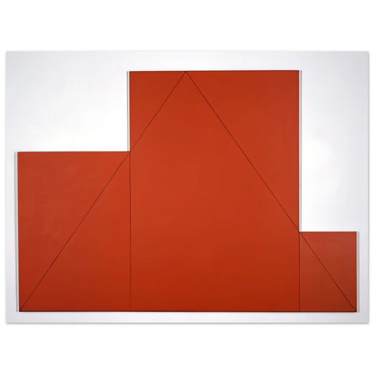 A Triangle Within Three Rectangles by Robert Mangold (1977) – art poster, view 2