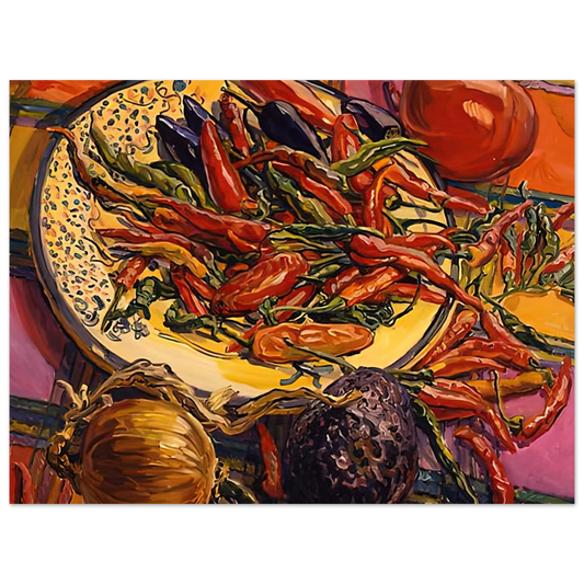 Chili Peppers by Janet Fish (2005) – art poster, view 2