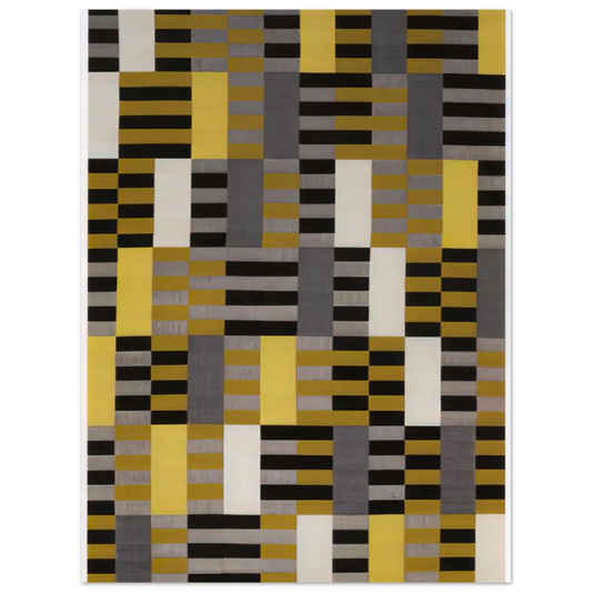 Black White Yellow by Anni Albers (1926) – art poster