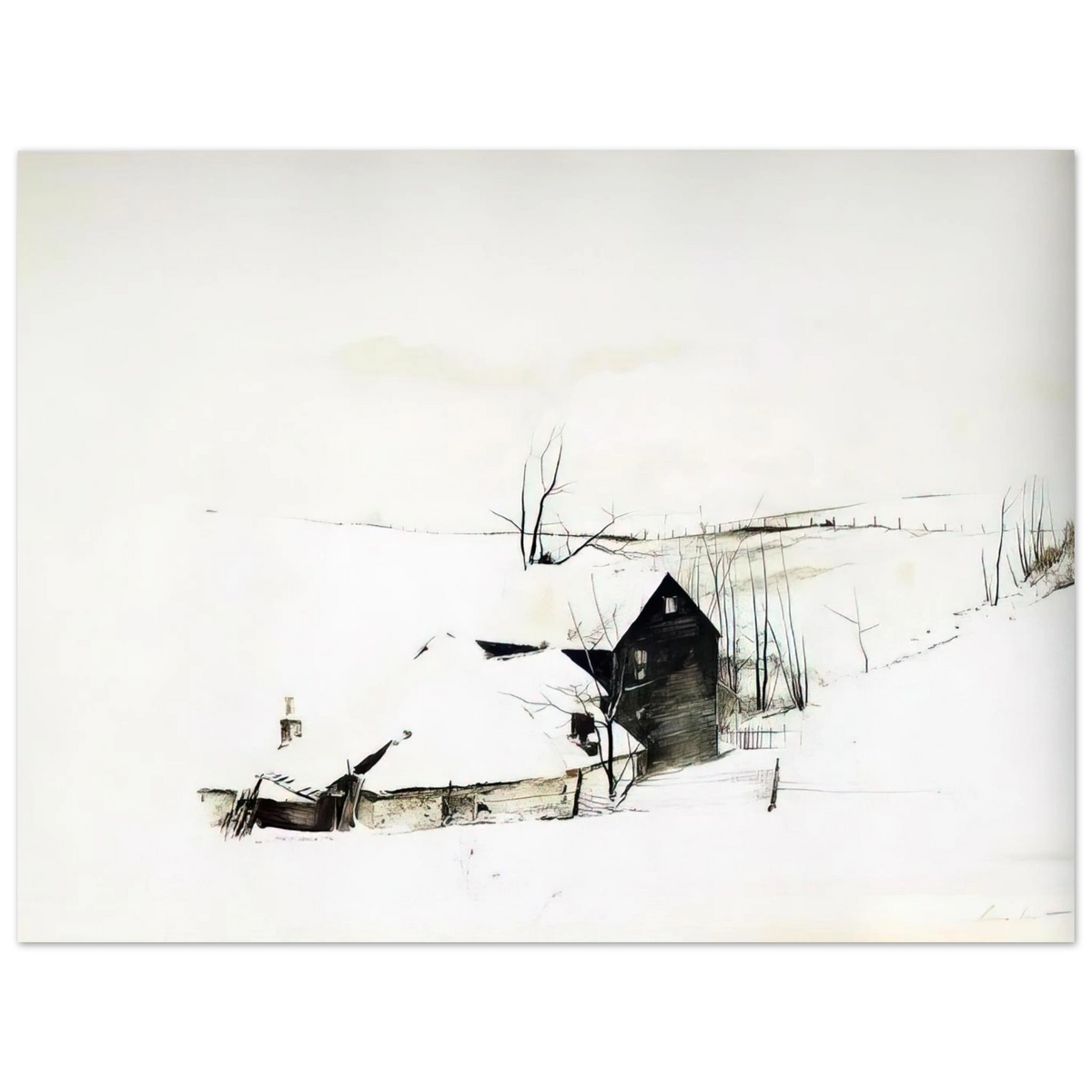 The Corner by Andrew Wyeth – art poster