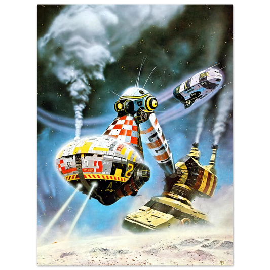 Mindbridge by Chris Foss (1975) – art poster