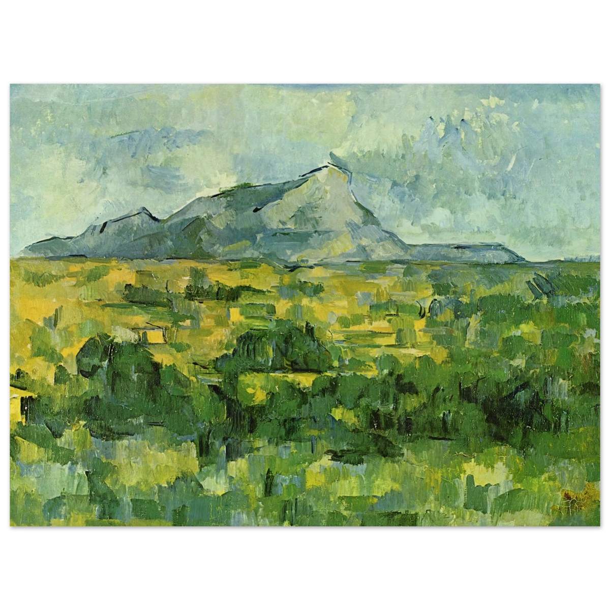 Mont Sainte-Victoire by Paul Cézanne – art poster