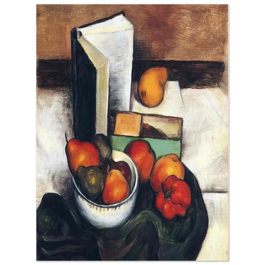 Still Life With Fruit And Vegetables by Thomas Hart Benton – art poster