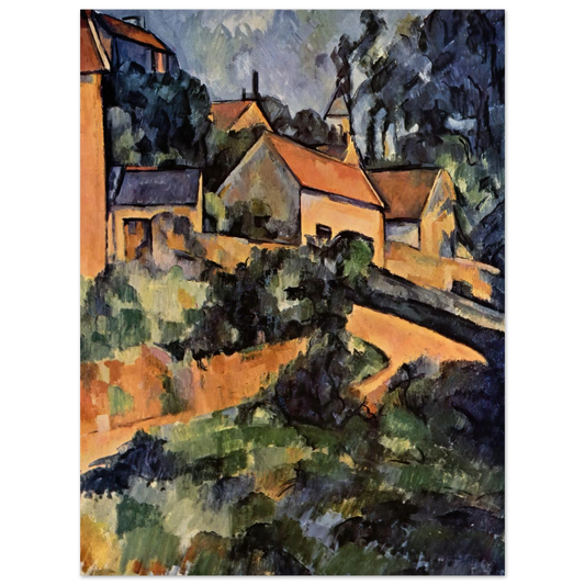 Turning Road At Montgeroult by Paul Cézanne – art poster